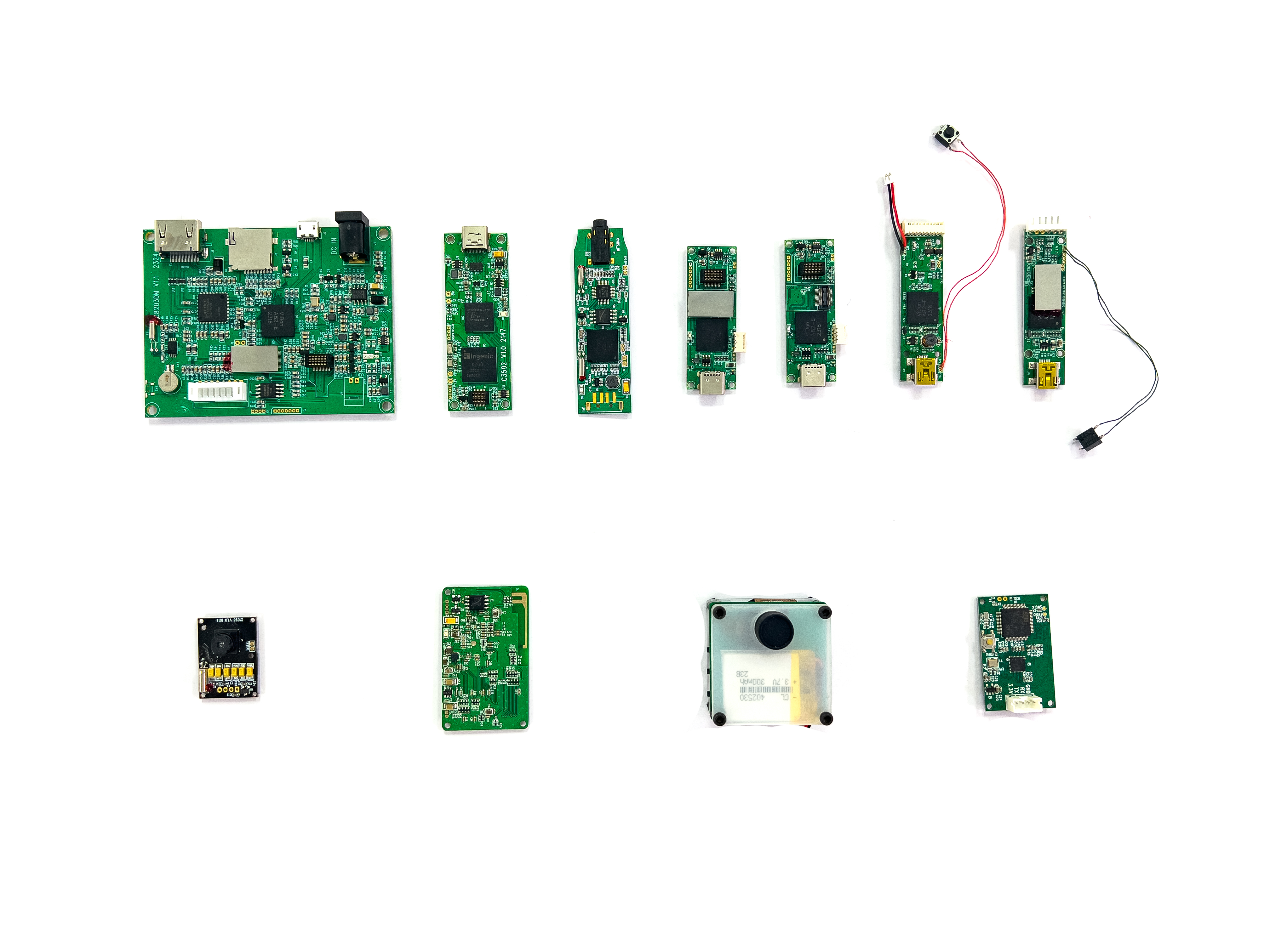 Close-up view of COMedia product hardware